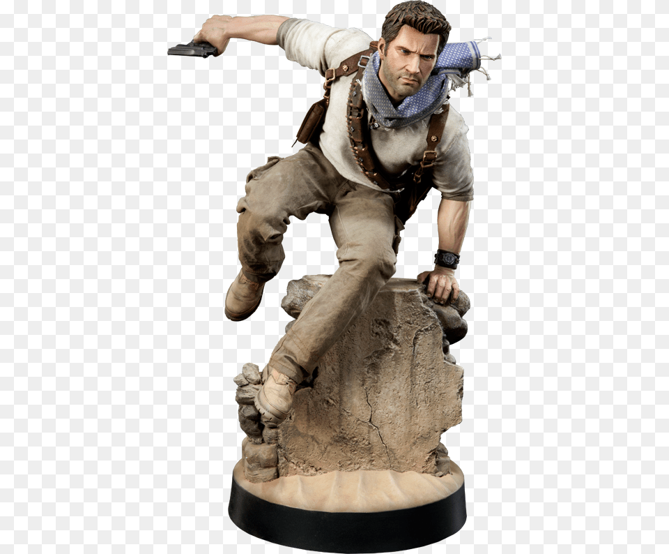 Nathan Drake Figure, Adult, Male, Man, Person Png