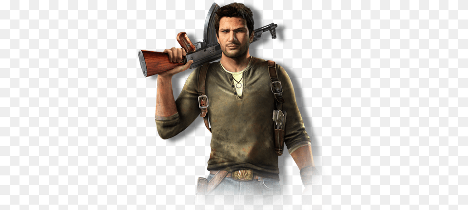 Nathan Drake Nathan Drake Playstation Allstars Battle Royale, Weapon, Rifle, Firearm, Gun Png Image