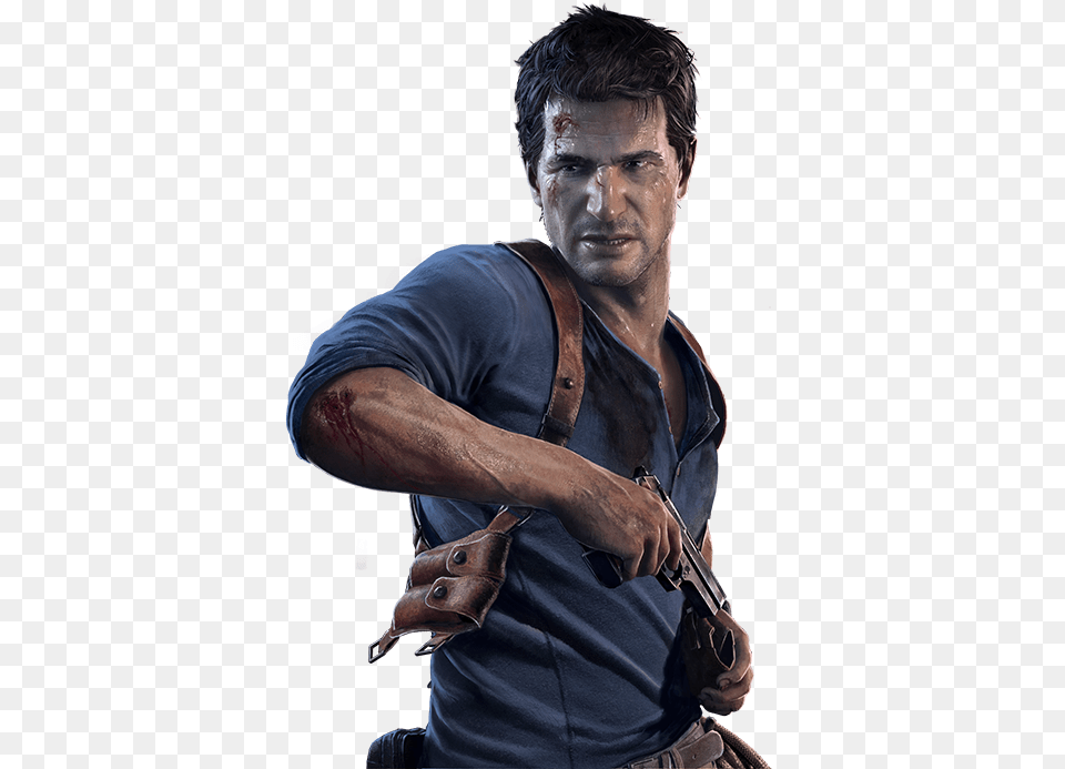 Nathan Drake Uncharted 4 Uncharted 4, Weapon, Person, Handgun, Hand Png