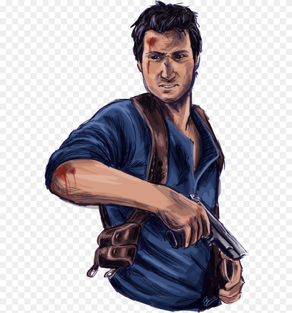 Nathan Fan Art Friday Illustration, Weapon, Firearm, Person, Man Png