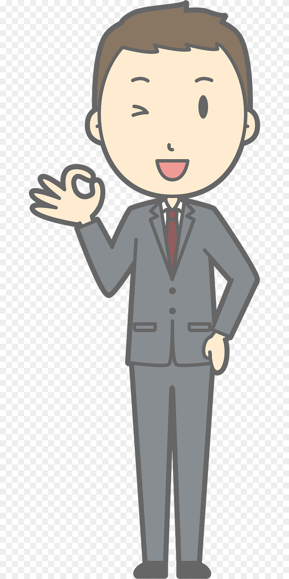 Nathan Man Is Giving Ok Sign Clipart, Clothing, Formal Wear, Suit, Baby Free Transparent Png