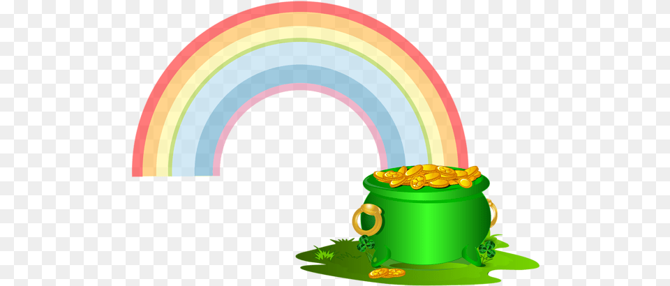 Nation Circle For St Patricks Day Rainbow, Bucket, Nature, Outdoors, Sky Free Png Download