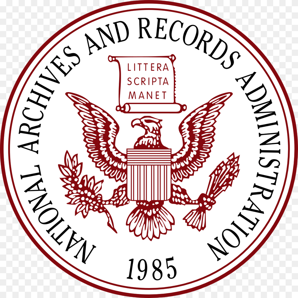 National Archives And Records Administration At College Horizon Observatory, Emblem, Symbol, Logo, Animal Free Png