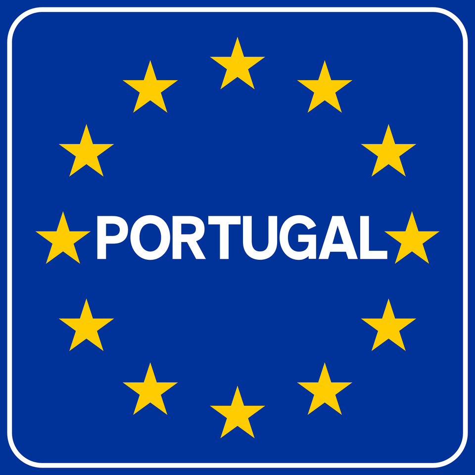 National Border Sign In Portugal Clipart, Symbol, Star Symbol, Flag Png