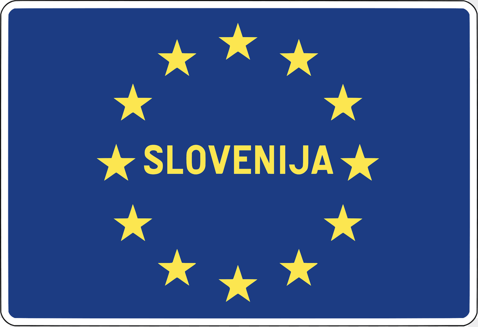 National Border Sign In Slovenia Clipart, Symbol, Star Symbol Free Png Download