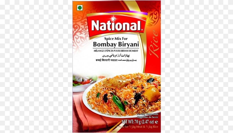 National Chicken Biryani Masala, Advertisement, Poster, Food, Food Presentation Free Png Download