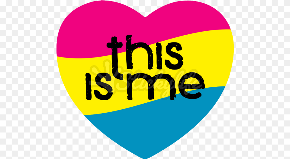 National Coming Out Day Pansexual Heart Magnet Heart, Person, Guitar, Musical Instrument Free Transparent Png