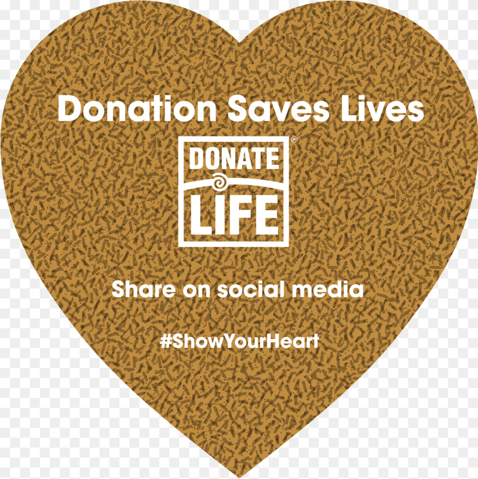 National Donate Life Month Show Your Heart Request Donor Free Png