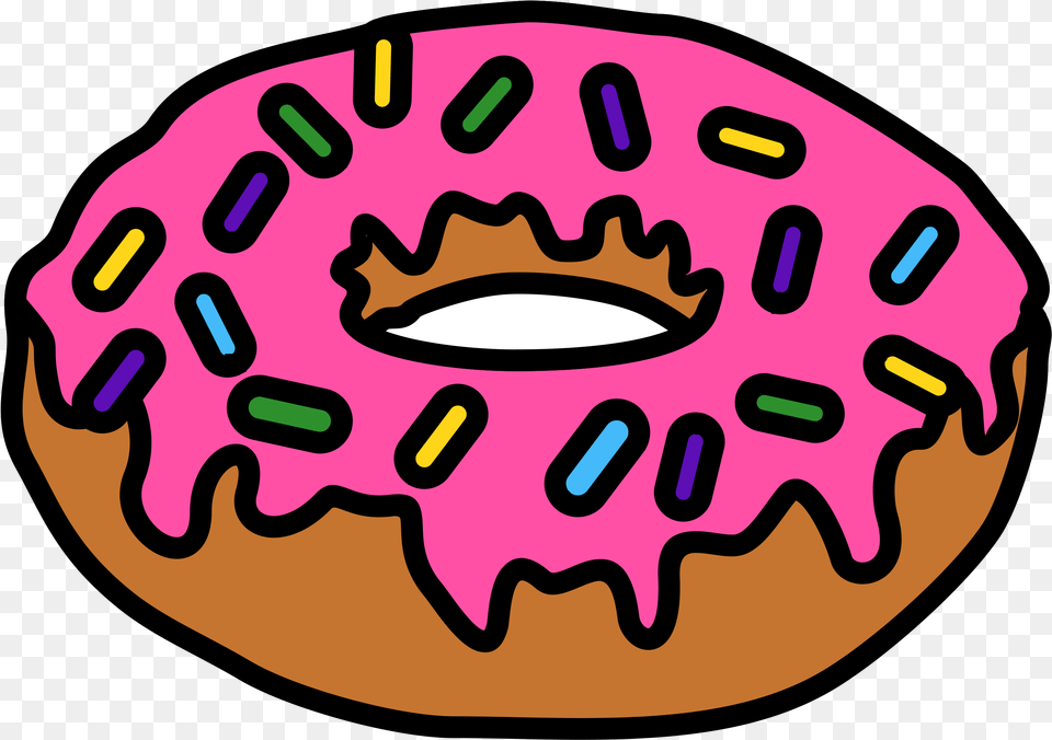 National Doughnut Day Cafe Clip Art Logo Simpsons Donut, Food, Sweets Png