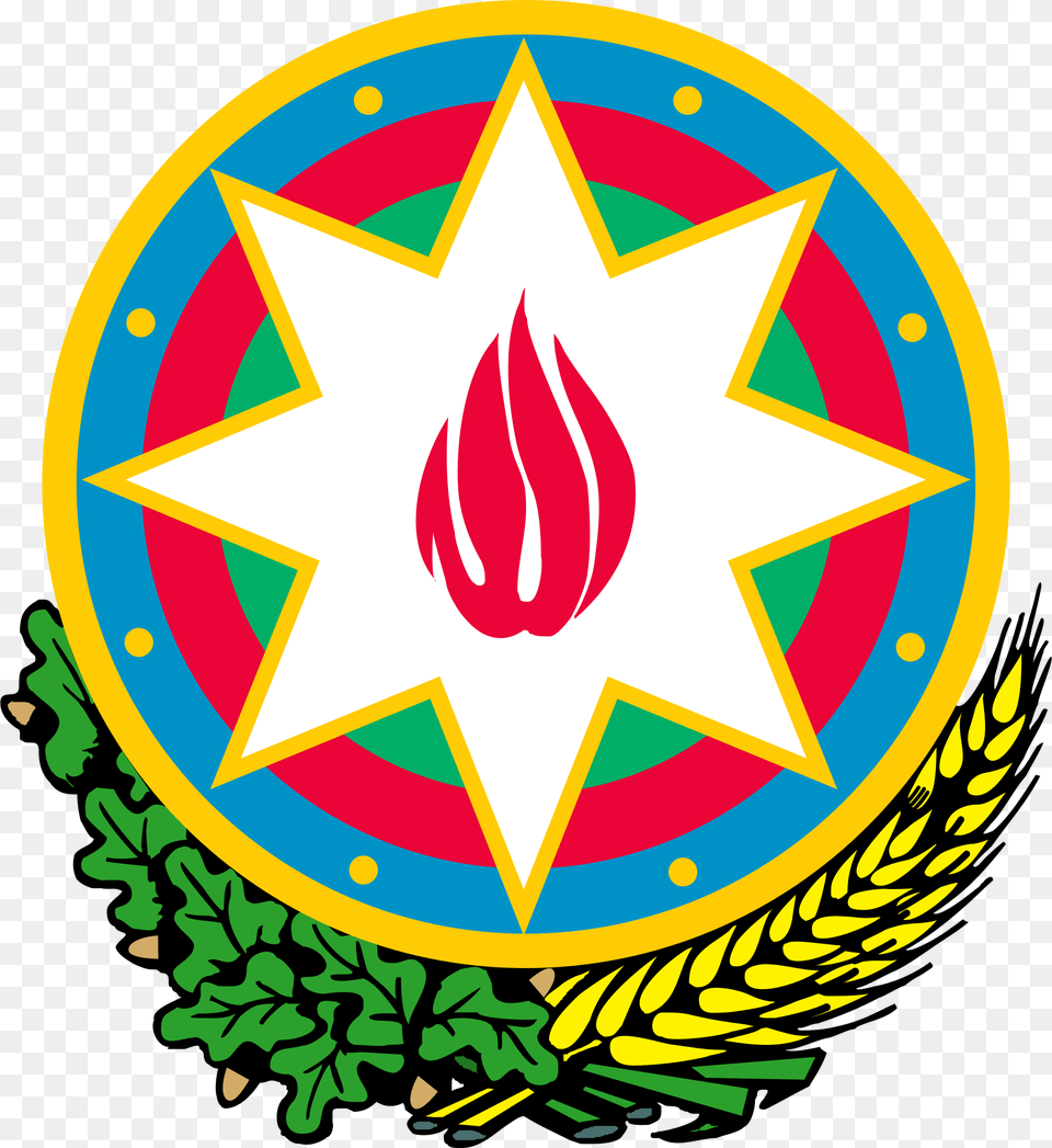 National Emblem Of Azerbaijan Azerbaijan Emblem, Symbol, Logo Free Transparent Png