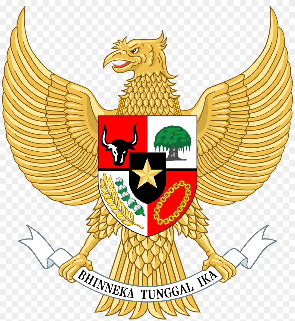 National Emblem Of Indonesia, Symbol, Logo, Badge, Bird Png Image