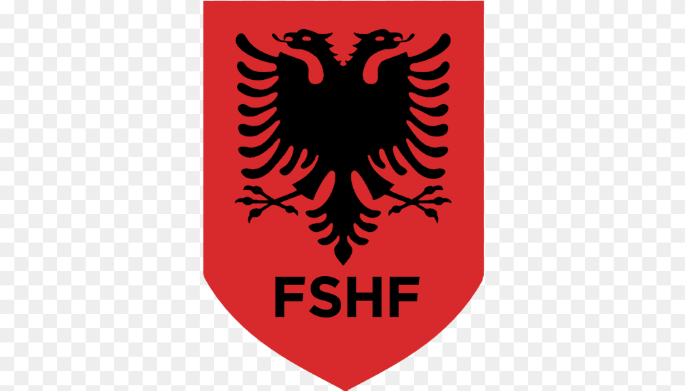 National Football Team Logo Crest Albanian Flag, Emblem, Symbol, Person, Armor Png Image