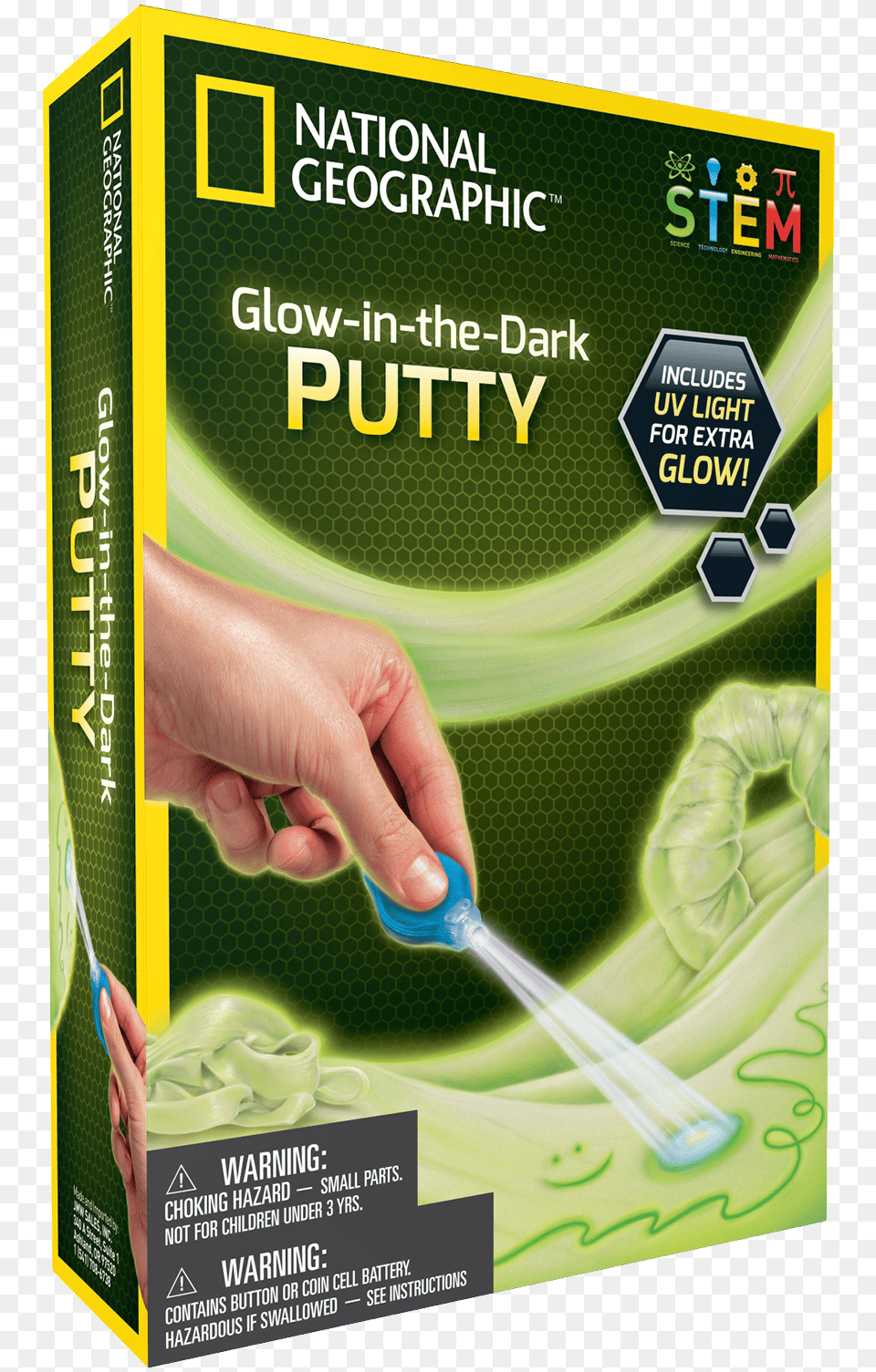 National Geographic Glow In The Dark Putty Kit Brainfuel, Advertisement, Cutlery, Poster, Spoon Png Image