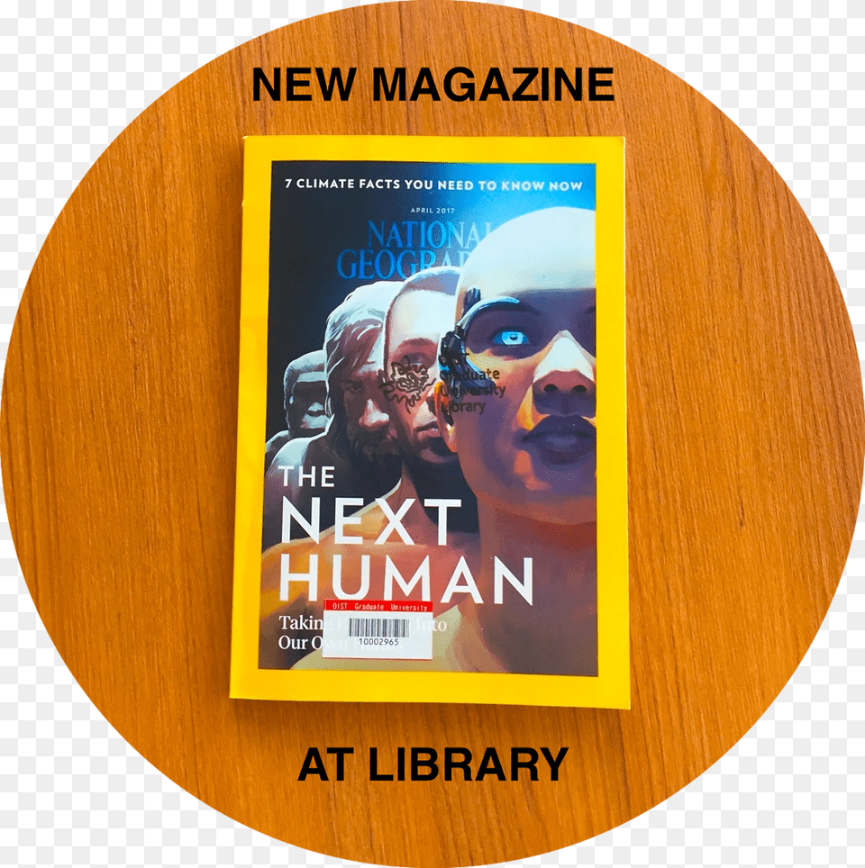 National Geographic Magazine Available National Geographic Transhumanism, Poster, Advertisement, Person, Man Png Image