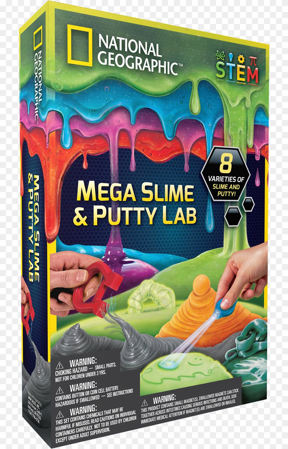 National Geographic Slime And Putty Lab, Advertisement, Poster, Baby, Person Png