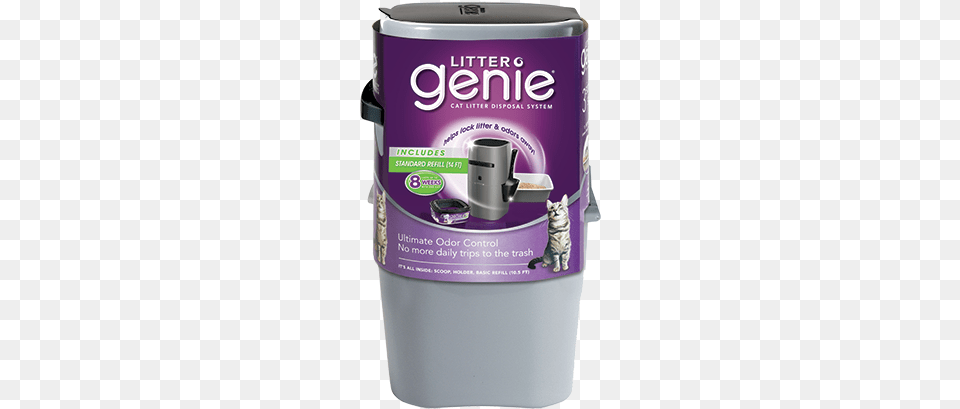 National Green New Pail Litter Genie Ads, Cup, Animal, Cat, Mammal Png Image