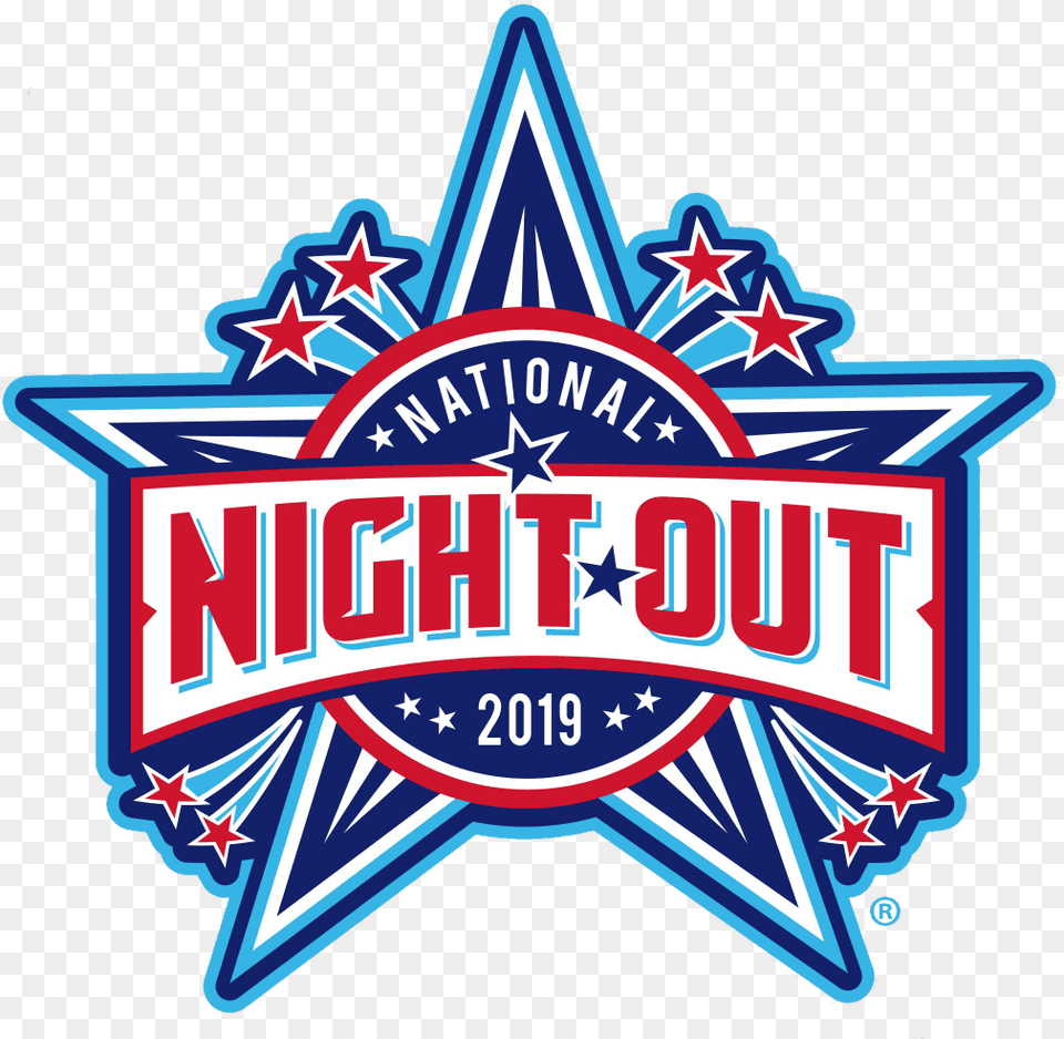 National Night Out Logo 2019, Badge, Symbol, Flag, Emblem Png Image