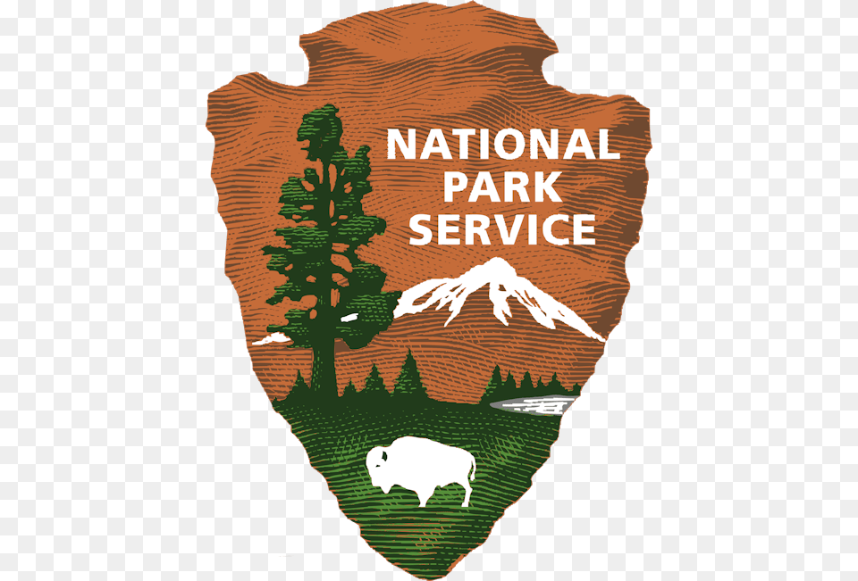 National Park Service Logo National Park Service Logo, Person, Animal, Buffalo, Mammal Png Image