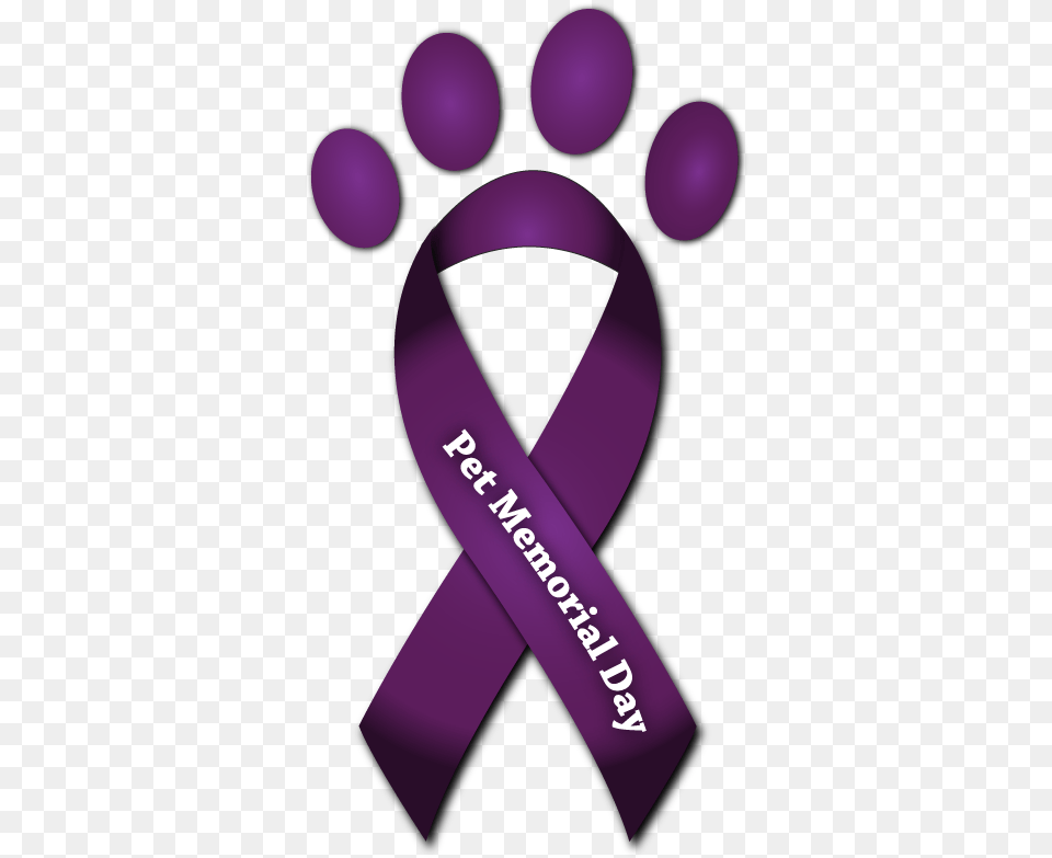 National Pet Memorial Day, Purple, Sash Free Png