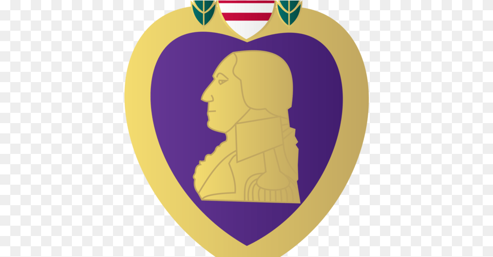 National Purple Heart Hall Of Honor Commemorative Purple Heart Medal, Adult, Person, Woman, Gold Png