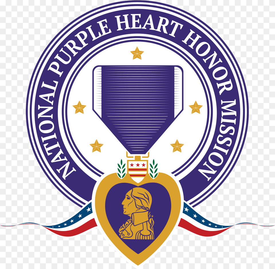 National Purple Heart Hall Of Honor Inc Taps Empire, Logo, Emblem, Person, Symbol Free Transparent Png