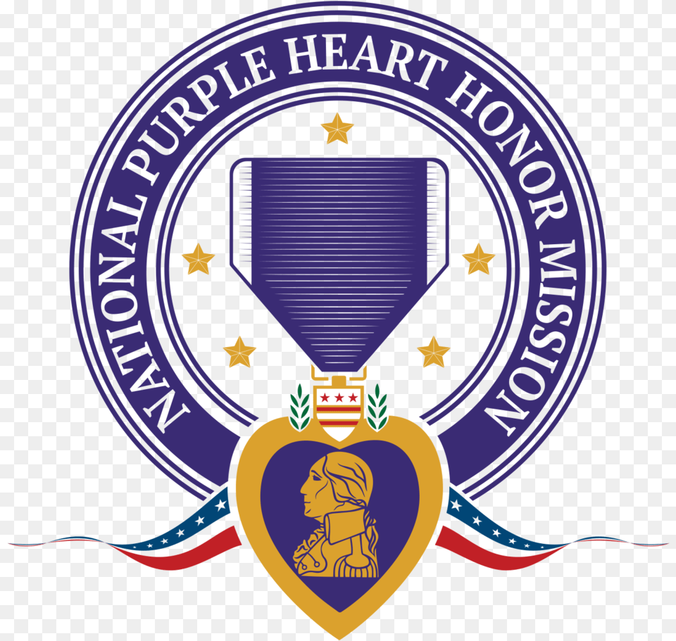 National Purple Heart Honor Mission Medal, Badge, Logo, Symbol, Emblem Free Transparent Png