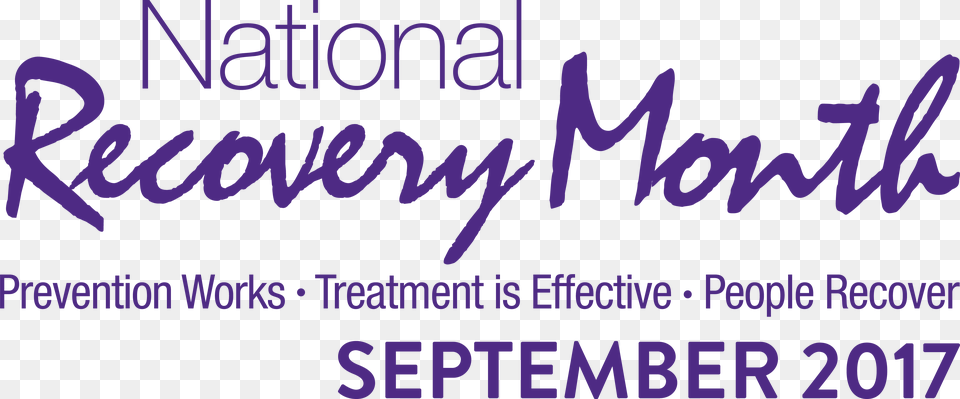 National Recovery Month 2018, Text, Handwriting Png Image