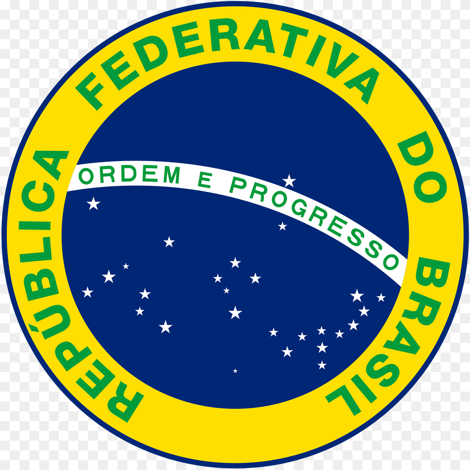 National Seal Of Brazil Color Clipart, Logo, Symbol Free Transparent Png