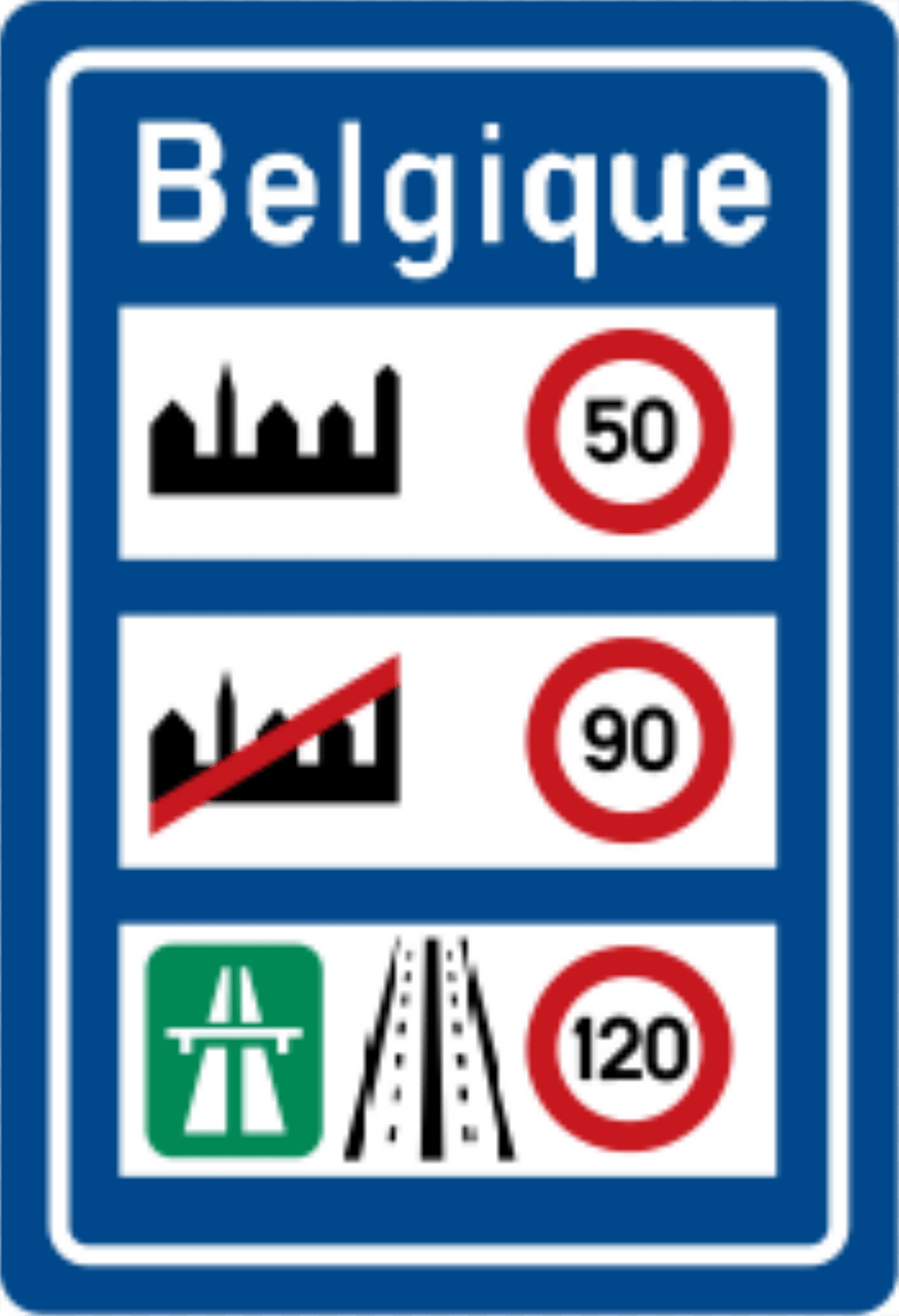 National Speed Limits Sign In Belgium Clipart, Symbol, Road Sign, Scoreboard Free Transparent Png