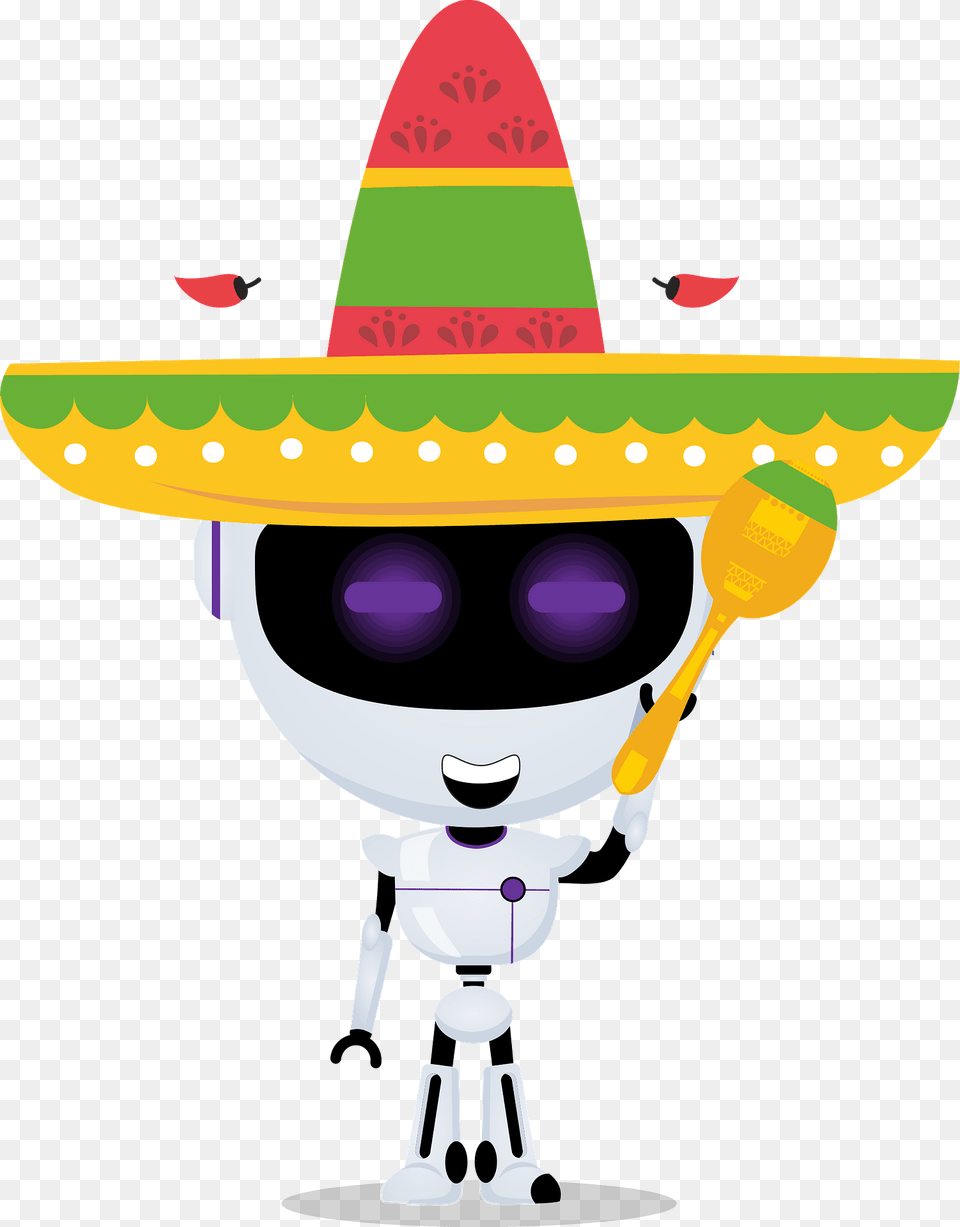 National Team Mexico Robot Clipart, Clothing, Hat, Sombrero Free Transparent Png