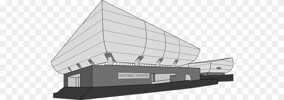 National Theatre Architecture, Building, Office Building, Cad Diagram Free Transparent Png