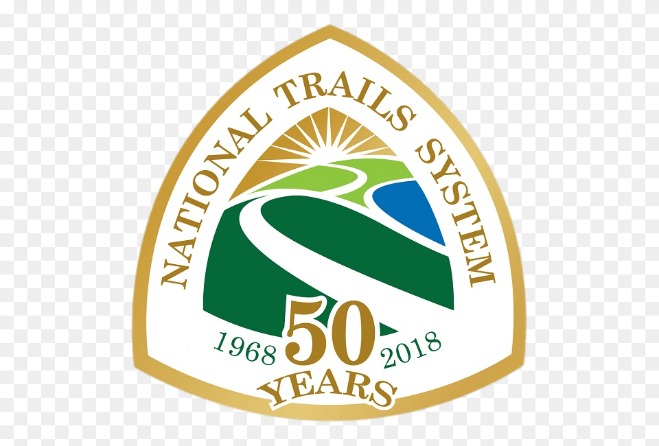 National Trails System 50 Years Logo, Badge, Symbol, Disk Free Png