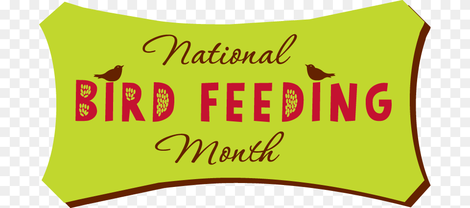 Nationalbirdfeedingmonth National Bird Feeding Month, Banner, Cushion, Home Decor, Text Png