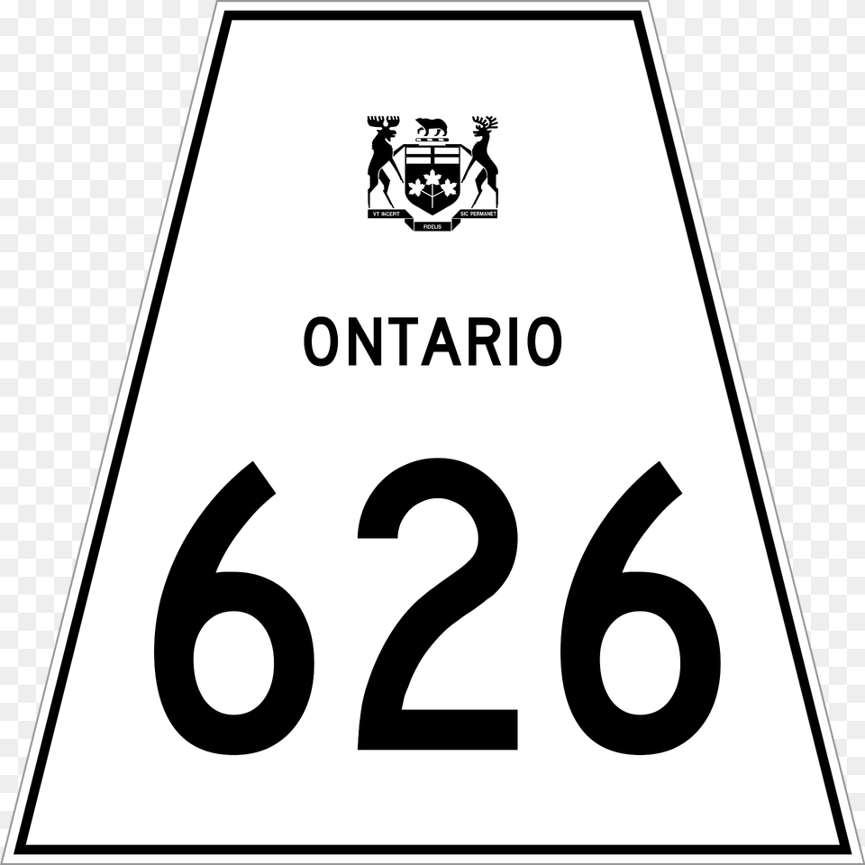 Nationalhighwayshields Sign In Ontario Clipart, Symbol, Text, Number, Person Free Png