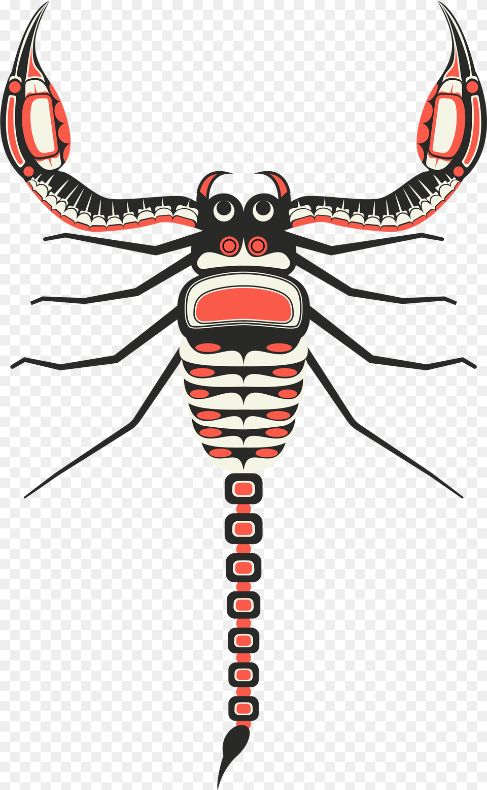 Native American Animal Art Scorpion, Fish, Sea Life, Shark Png Image