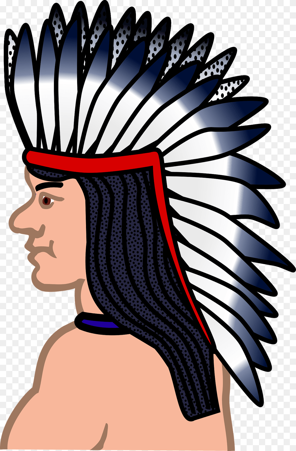Native American Chief Clipart, Head, Person, Face, Adult Png Image