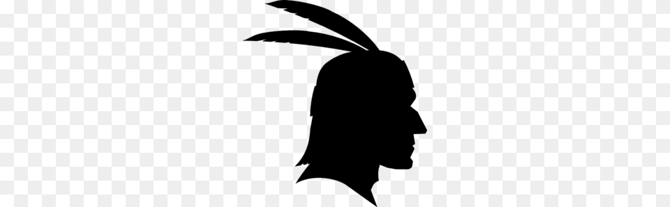 Native American Clip Art, Gray Free Png