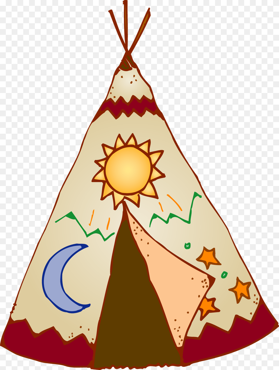 Native American Clipart Teepee, Clothing, Hat, Applique, Pattern Free Png