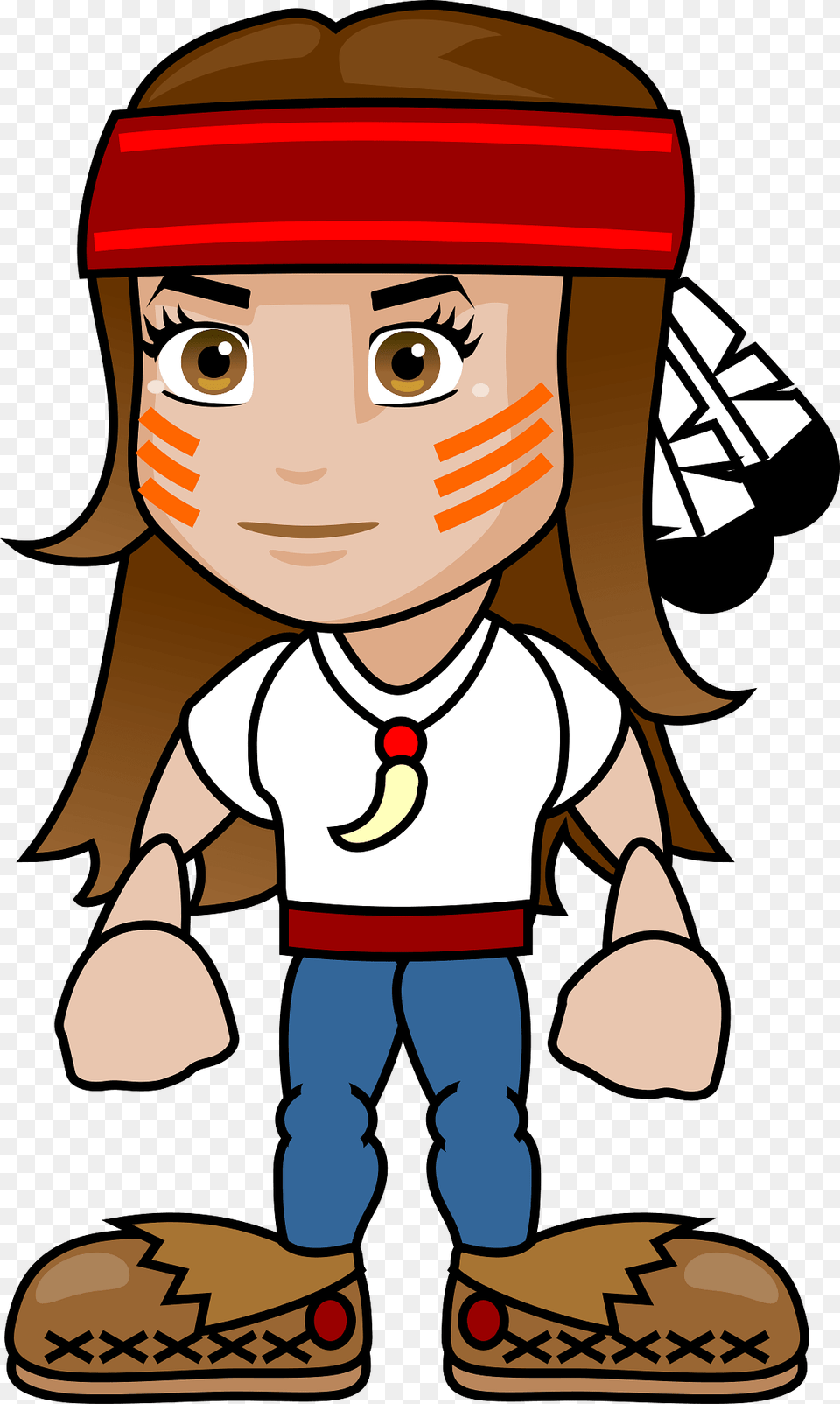 Native American Comic Kid Clipart, Book, Comics, Publication, Baby Free Png