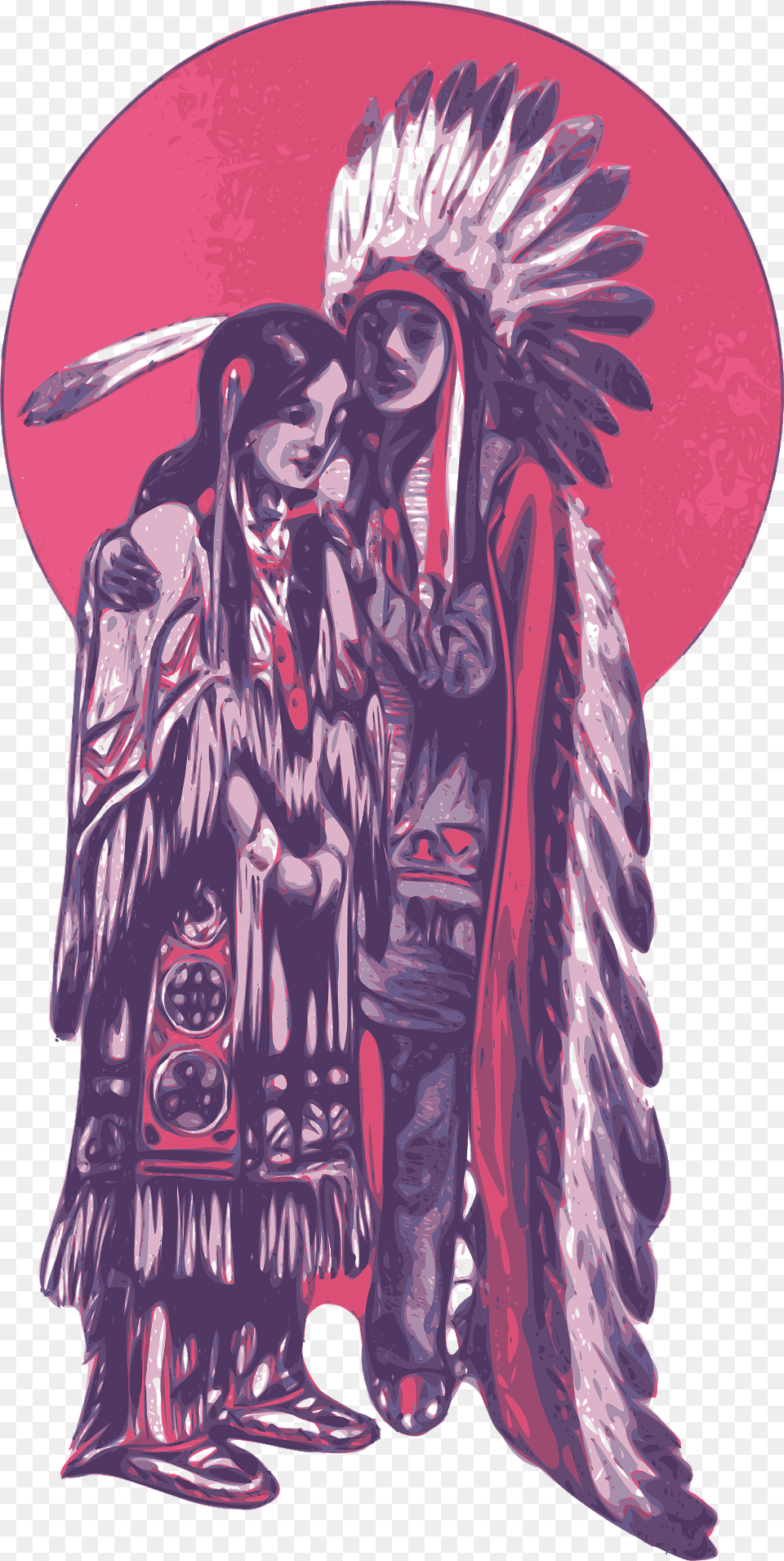 Native American Couple Clipart, Adult, Female, Person, Woman Free Png