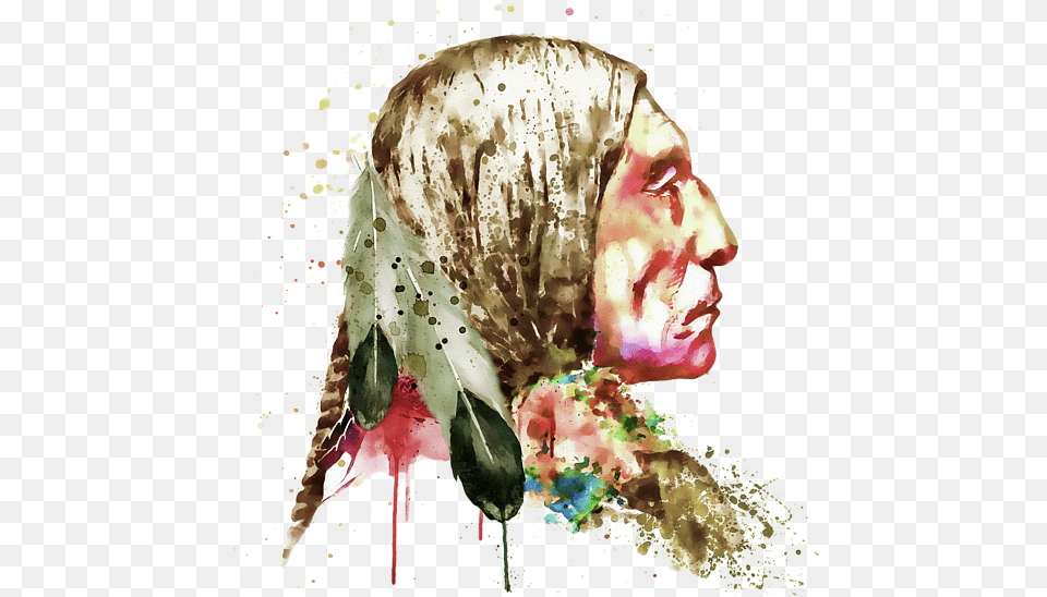 Native American From The Side, Head, Art, Face, Portrait Free Png