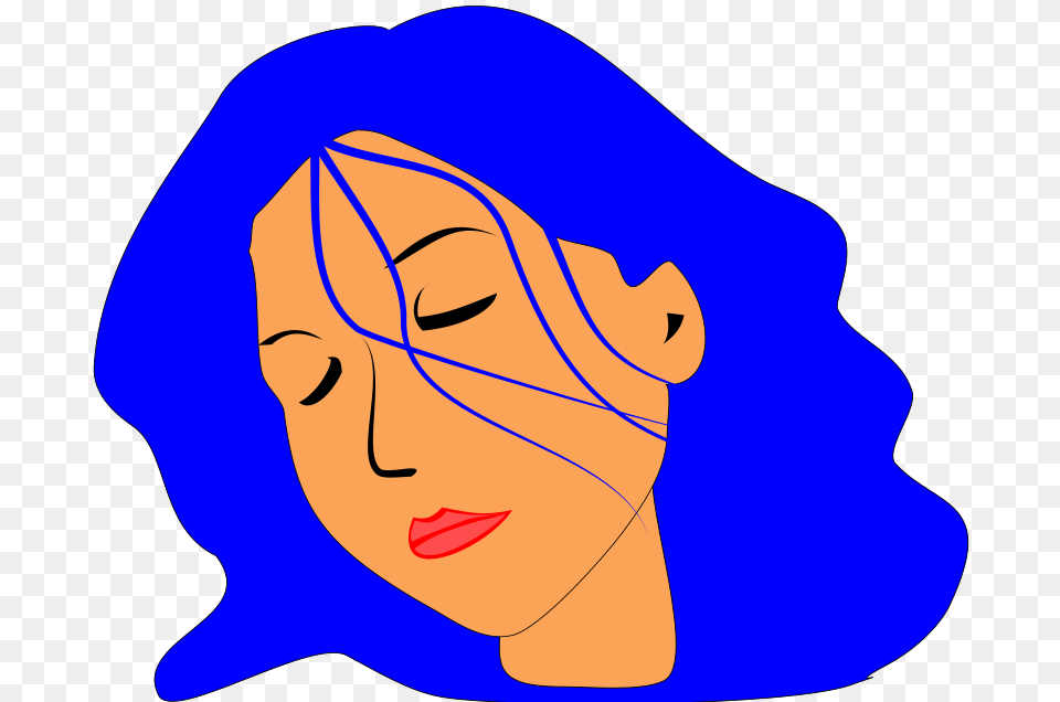 Native American Girl Clip Art Download Blue Hair Clip Art, Cap, Clothing, Hat, Adult Free Transparent Png