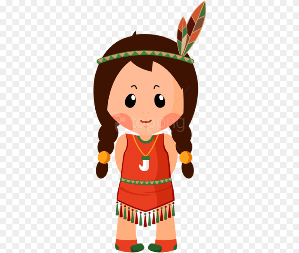 Native American Girl Clipart, Baby, Person, Face, Head Png Image