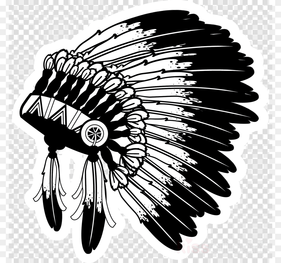 Native American Hat Clipart War Bonnet War Bonnet, Art, Drawing Free Png Download