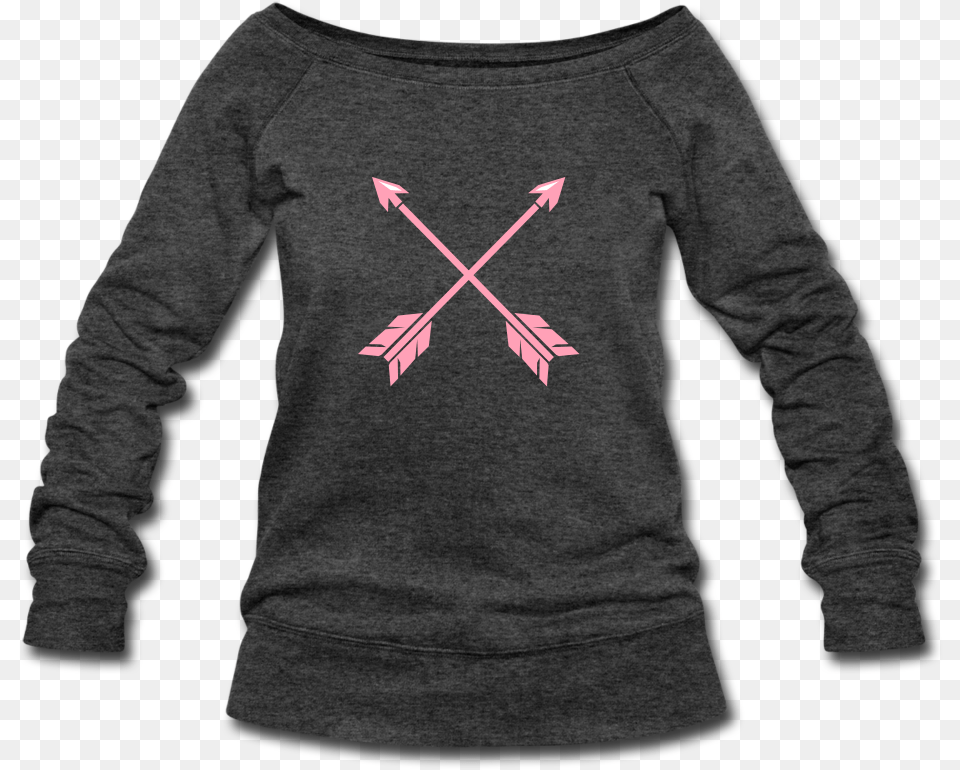 Native American Pink Arrows Women S Wideneck Sweatshirt Femme Enceinte T Shirt Original, Clothing, Hoodie, Knitwear, Long Sleeve Free Png