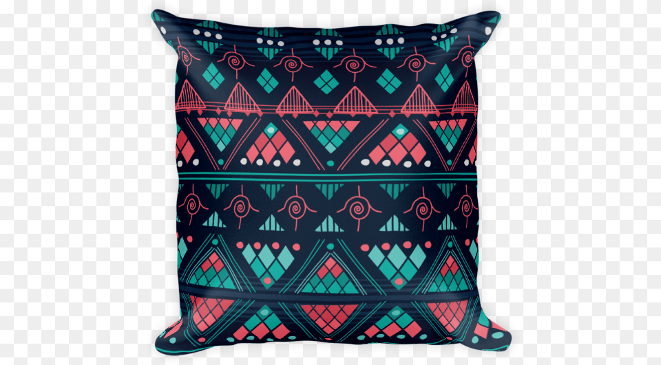 Native American Styles Decorative Square Pillow Throw Pillow, Cushion, Home Decor Free Png