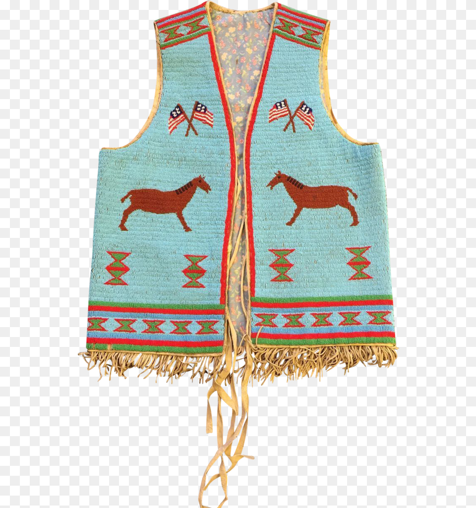 Native American Vest, Clothing, Lifejacket, Animal, Horse Free Png