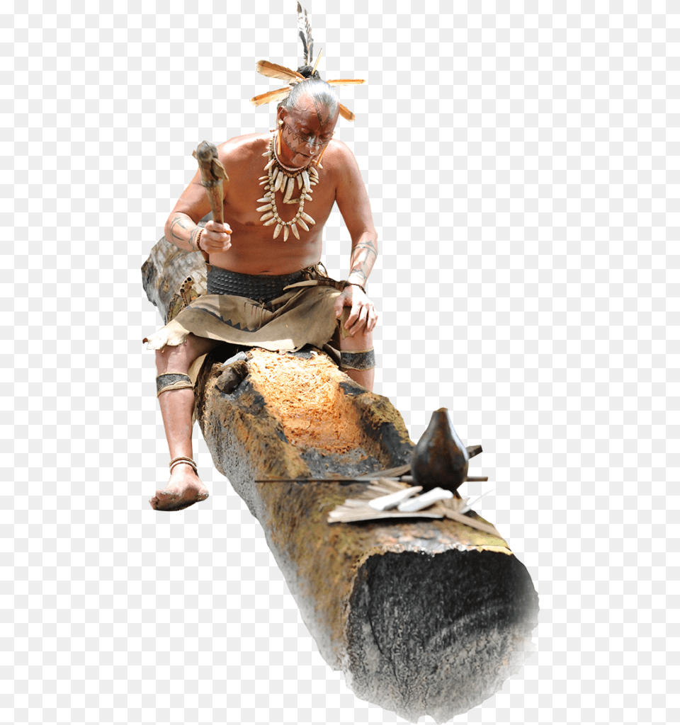 Native American Village Boggy Creek Airboat Adventures Statue, Wood, Body Part, Person, Finger Free Png
