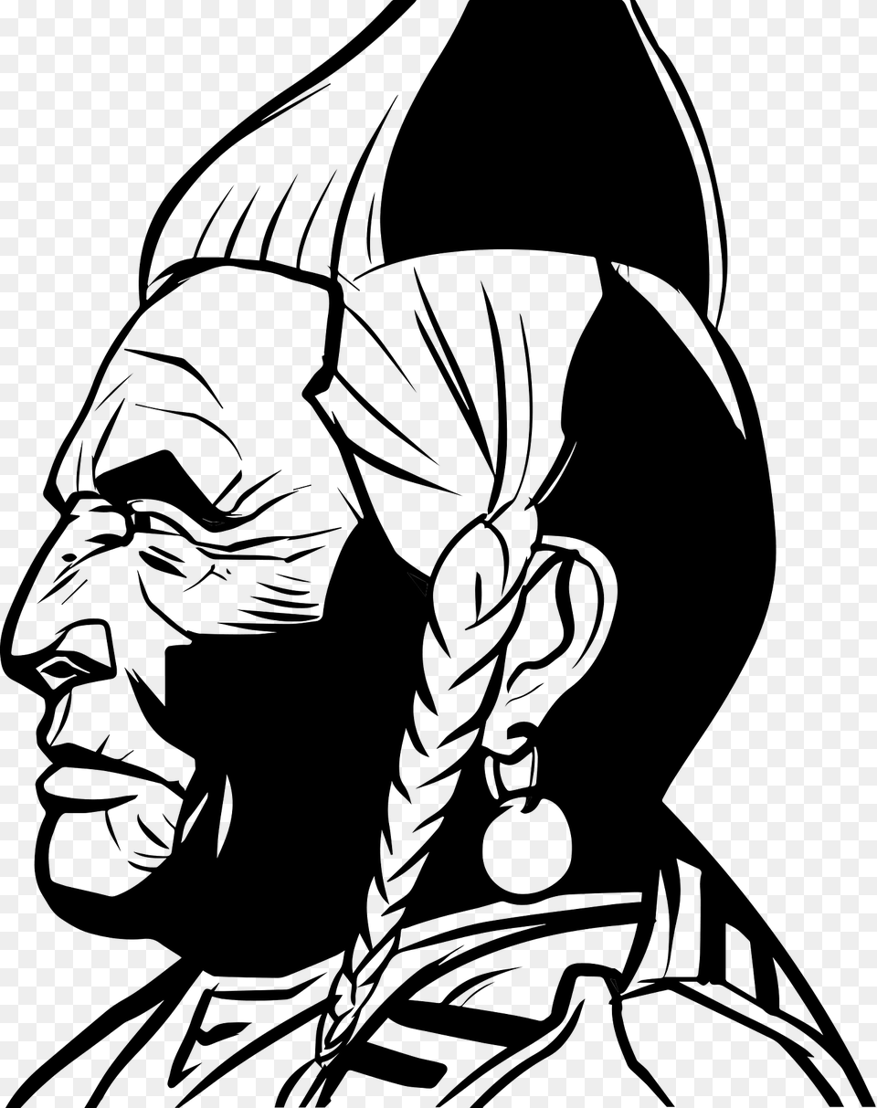 Native American Warrior Silhouette, Person, Art, Face, Head Free Transparent Png