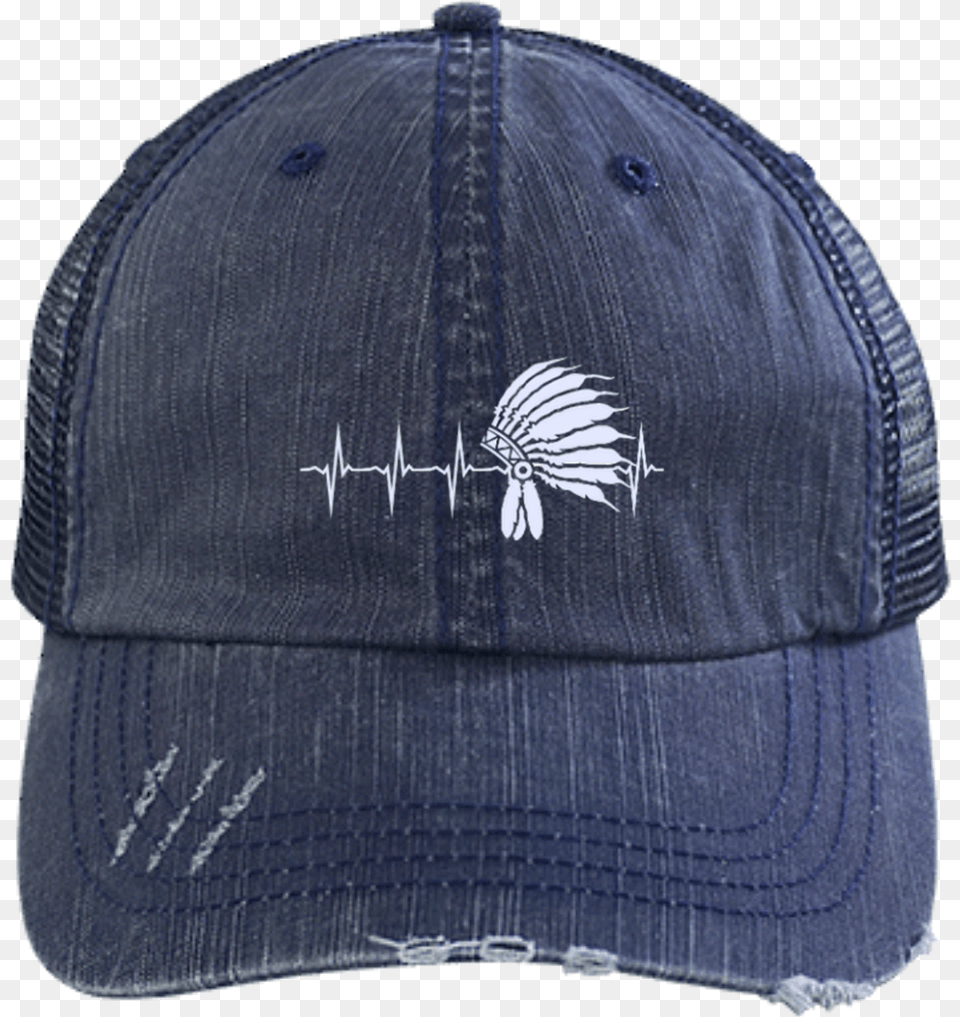 Native Inspired Heart Beating Headdress Cap Shit To Fit Trucker Cap, Baseball Cap, Clothing, Hat Free Png Download